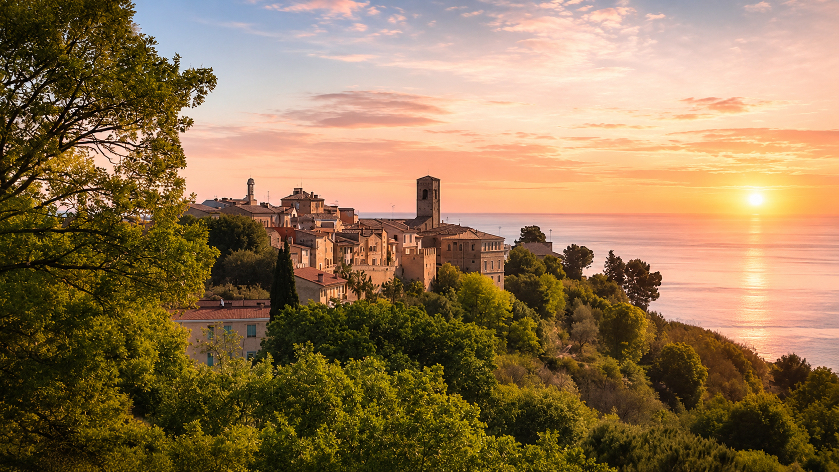 La villa al crepuscolo